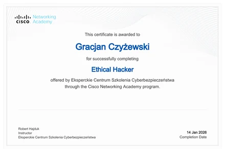 Certyfikat Ethical Hacker